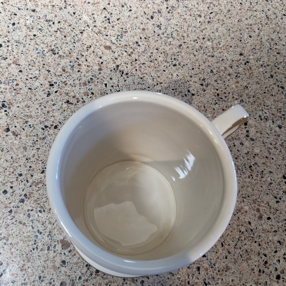 ANTHROPOLOLGIE/ "R" Coffee Mug with Gold Detailing - Picture 5 of 7